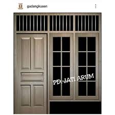 40+ foto dan gambar pintu rumah minimalis terbaru desain modern. 1 Set Kusen Pintu Utama Gendong Jalosi Tegak Shopee Indonesia