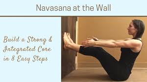 Navasana At The Wall Yoga For Safe And Sound Core Strengthening Yogauonline