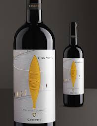Con Vista Wine Bottle Design Wine Design Wine Label Design