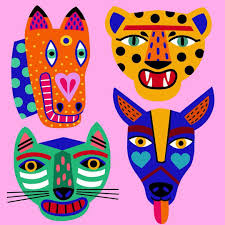 Central American Inspired Animals Work In Progress Art Illustrations Posters Illustration Art
