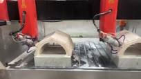 Double Heads Swing Engraving Machine for Precision Stone Work