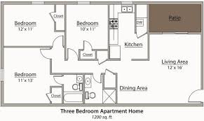 This house plan is a 125 sq. 27 Surprisingly 3 Bedroom Floor Plan House Plans