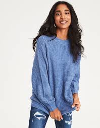Ae Cloudspun Sweater Blue American Eagle Outfitters Blue Sweater Outfit Clothes Sweaters