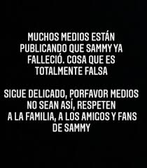 El representante de sammy pérez dijo que el estado de salud del comediante es grave, y que en unas horas se determinará si mejora o no. Xevt Xhvt On Twitter Loultimo Desmienten La Muerte De Sammy Perez Sin Embargo Su Estado De Salud Es Delicado