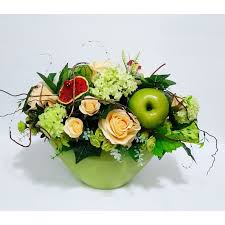 Buy flowers n fruits online from yuvaflowers and get their same day delivery. Flowers And Fruits Arrangement Etobicoke Florist Nelia S Floral Design Local Flower Delivery Etobicoke On M9w 2m9