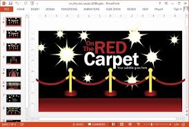 Assemble and unify presentations efficiently. Animated Red Carpet Powerpoint Template