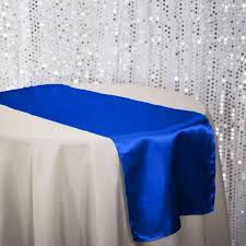 14 X 108 In Satin Table Runner Royal Blue Blue Table Runner Table Runners Blue Table