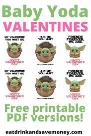 Get it as soon as mon, may 3. Free Baby Yoda Valentine S Day Printables Eat Drink And Save Money