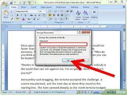Then, make a tap on the remove password option. How To Remove Passwords From Microsoft Word 2007 With Pictures
