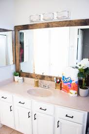 Diy bathroom cabinet with mirror craft. Diy Modern Farmhouse Bathroom Mirror Frame