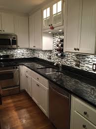 White Cabinets Black Counter Tops Stephen S Favorite So Far Off White Kitchens Black Granite Kitchen Kitchen Design