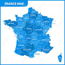 Carte de france est un site web informatif conçu comme un guide touristique et pédagogique organisé autour d'une collection de cartes trouver toutes vos informations avec www.cartesfrance.fr: La Carte Detaillee De La France Avec Les Regions Ou Les Etats Et Les Villes La Capitale Clip Art Libres De Droits Vecteurs Et Illustration Image 91118494