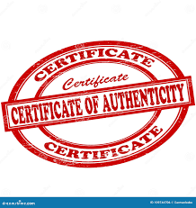 Certificado De Autenticidad Stock de ilustración - Ilustración de concepto,  confiabilidad: 109744706