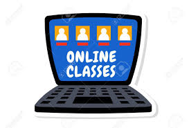 Check spelling or type a new query. Vector Cartoon Illustration Of Laptop Online Classes Text Sticker Royalty Free Cliparts Vectors And Stock Illustration Image 147445929