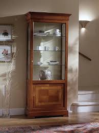Gently used, vintage, and antique cherry wood china and display cabinets. Classic Display Cabinet In Cherry With Floral Inlay Idfdesign