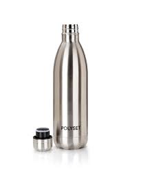 Polyset Tango, Vacuum Insulated Stainless Steel Water Bottle, 1000 ml,  Everyday Travel Thermos, Leak Proof, Hot and Cold, Ideal for Office and  Home : Amazon.in: Home & Kitchen