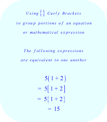 Math The Meaning Of Braces Mathematical Expression Algebra Problems Math