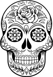 Candy Skull Coloring Pages Printable Skull Coloring Pages Ideas Skull Coloring Pages Sugar Skull Drawing Coloring Pages For Grown Ups