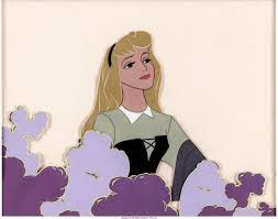 Sleeping Beauty Briar Rose Production Cel Set Up Walt Disney 1959 Character Design Disney Disney Sketches Disney Concept Art