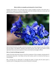 Maybe you would like to learn more about one of these? What To Write On Sympathy Card Along With A Funeral Flower By Flowersandsympathy Fl Issuu