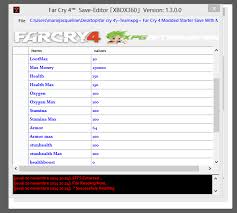 чит коды на фар край 4 на Xbox 360 Far Cry 4 Redaktor Sohranenij Save Editor 1 3 0 0 Xbox360