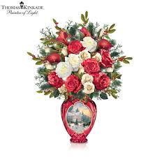 Check spelling or type a new query. Thomas Kinkade Holiday Radiance Floral Table Centrepiece