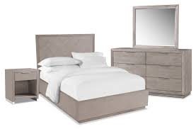 Zen 6 Piece Bedroom Set With Nightstand Dresser And Mirror Value City Furniture And Mattresses Bedroom Sets Queen King Bedroom Sets Value City Furniture