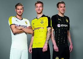 The black & yellow bvb home jersey is the right choice for everyone at the bvb home games at signal iduna park. Borussia Dortmund 2015 16 Puma Home Away And Third Kits Football Fashion Football Fashion Borussia Dortmund Dortmund
