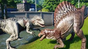 Here, we talk about the spinosaurus vs the indominus rex, while. Spinosaurus Vs Indominus Rex Jurassic World Evolution Youtube