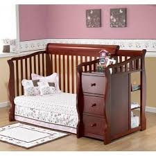 Sorelle Tuscany 4 In 1 Convertible Fixed Side Crib And Changing Table Combo Cherry Woo Crib With Changing Table Crib And Changing Table Combo Convertible Crib
