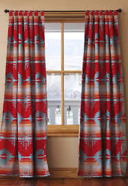 red ranch southwestern curtains
