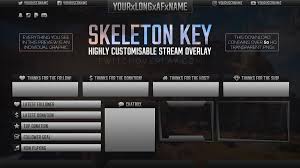 Maybe you would like to learn more about one of these? Skeleton Key Flexible Stream Overlay For Twitch Obs