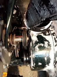 Wheel drive belt will have to be removed from around engine drive pulley and engine. Yardworks 30 Snowblower Auger Pulley And Belt Issues Snowblower Forum