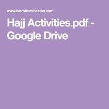 Hajj Activities Pdf Google Drive Ebook Activities Google Drive