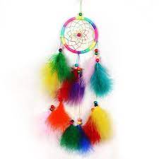 India Styles Handmade Dream Catcher With Feathers Handmade Dreamcatcher Feather Dream Catcher Indian Dream Catcher
