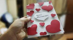 Falling in love is easy; How To Make Greeting Cards Diy Anniversary Card Ideas Marriage Anniver Anniversary Cards Handmade Anniversary Greeting Cards Wedding Anniversary Greeting Cards