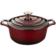 La Cuisine 65 Qt Enameled Cast Iron Covered Round Dutch Oven Ruby To View Further For This Item Visi Cast Iron Dutch Oven Cookware And Bakeware Cookware Set
