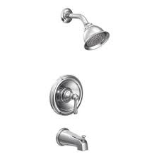 If your bathtub faucet is old or broken, you can easily replace it with a new one all by yourself. Moen Kingsley Single Handle Single Function Bathtub Shower Faucet In Polished Chrome Trim Only T2113 Ferguson