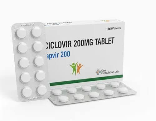 ACICLOVIR 200MG TABLETS at ₹ 100/strip | Acyclovir Tablets in Surat | ID: 2855423209212