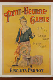 Petit Beurre Gamin Le Plus Fin Le Plus Leger Le Plus Elegant Biscuit Pernot Affiche Jack Abeille Affiche Vintage Publicite Vintage Affiches Anciennes