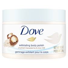 Dove Macadamia Rice Milk Exfoliating Body Scrub 10 5 Oz Walmart Com
