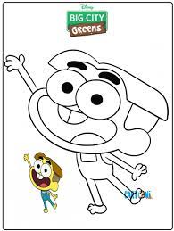 Big city greens coloring pages are a fun way for kids of all ages to develop creativity, focus, motor skills and color recognition. Printable Coloring Big City Greens Coloring Pages Everything You Want To Know About Printable Coloring Pages For Children Is Here Coloring Home