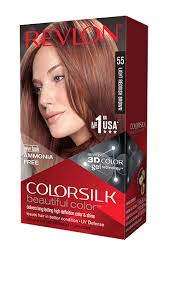 Revlon Colorsilk Beautiful Color 55 Light Reddish Brown Revlon Colorsilk Permanent Hair Color Hair Color