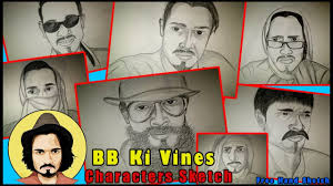 This opens in a new window. Bhuvan Bam Bb Ki Vines All Characters Free Hand Sketch With Some Funny Bb Ki Vines Videos Youtube
