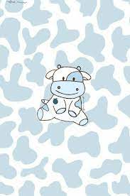 Nat Drawingxx On Ig Made This Blueberry Cow In 2021 Cow Wallpaper Cow Print Wallpaper Cartoon Wallpaper