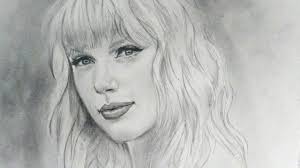 Do not be afraid to hold a pencil a few times in the step six. How To Draw A Portrait With Pencil Taylor Swift Follow Along Drawing Lesson Youtube