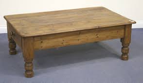 All of this recycled wood furniture is individually bench made and finished to order. A Stripped Pine Coffee Table The Rectangular Top Above A Single Drawer On Turned Legs