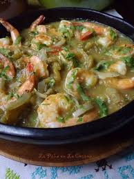 Shrimp Chile Verde Camarones En Chile Verde La Pina En La Cocina Recipe Mexican Food Recipes Food Seafood Recipes