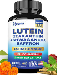 Lutein and Zeaxanthin Supplements 8000 MG Eye Vitamins with Saffron for Eye  Health Supplements for Adults, Infused with Glucomannan, Ashwagandha, and  Green Tea Extract Vision and Eyes Support