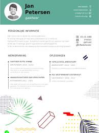 Cv Voorbeeld Gastvrouw Gastheer Gratis Download Perfect Cv